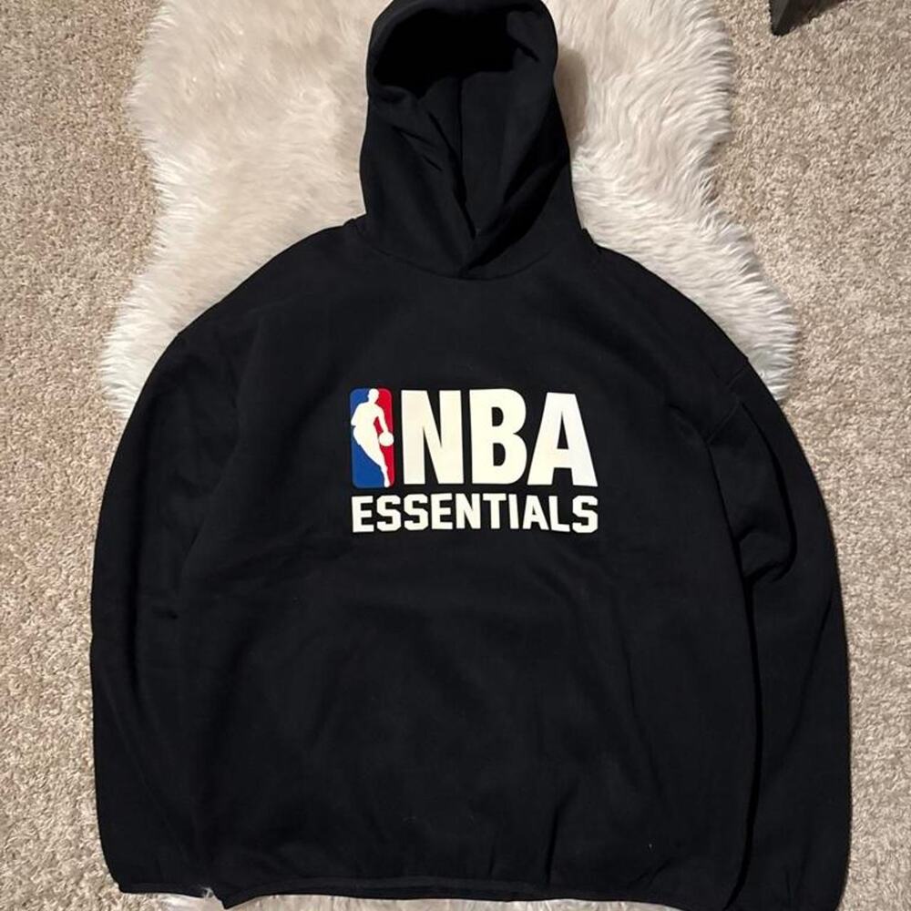 Nba essentials black hoodie basketball